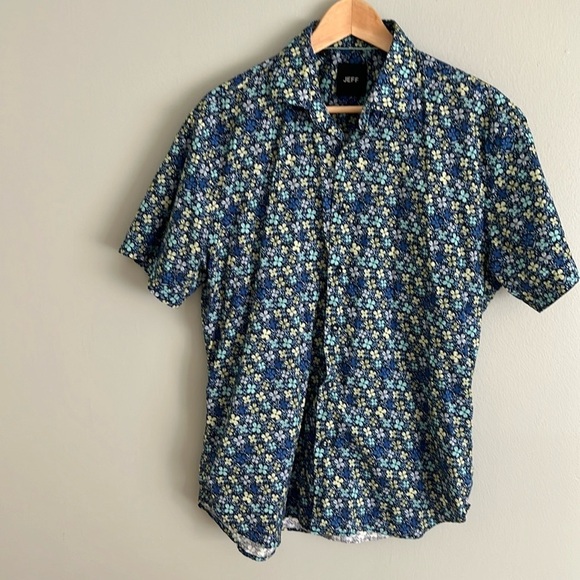 JEFF THE JAY SHORT SLEEVE SHIRT FLORAL PRINT IN LARGE - Picture 3 of 9
